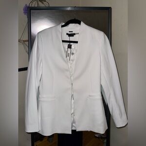 Alice + Olivia Classic White Blazer